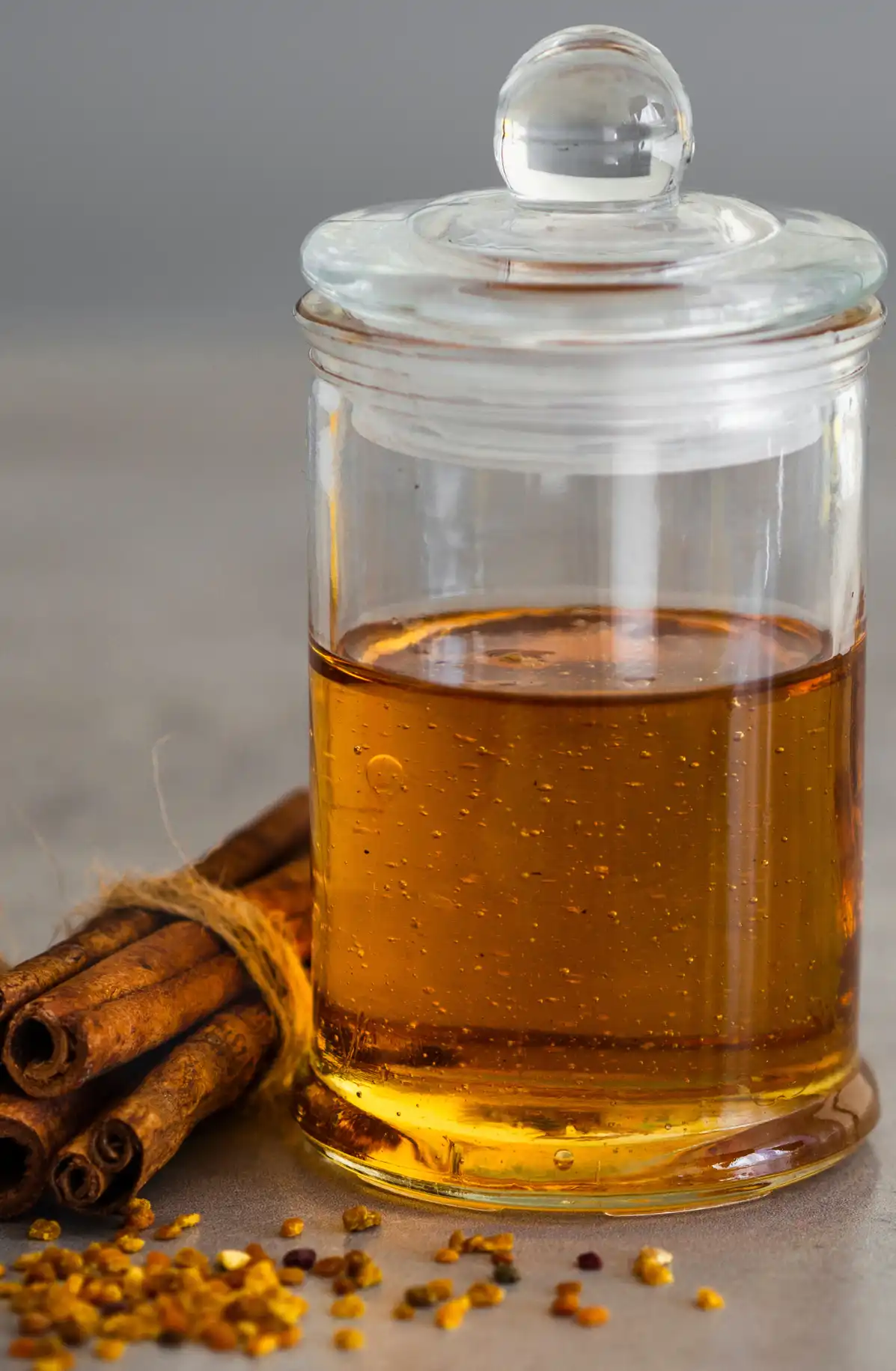 Amber perfume bottle