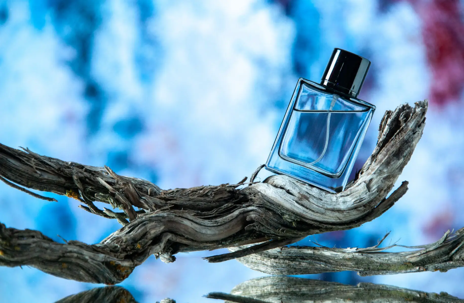 Golden perfume bottle